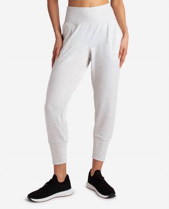 Danskin Slim Tapered Jogger In Oatmeal Heather
