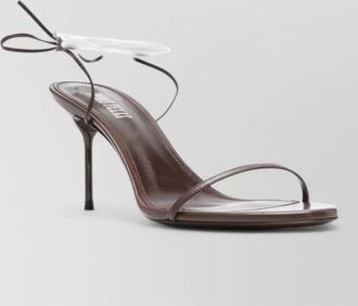 PARIS TEXAS heel sandals ankle strap leather sole