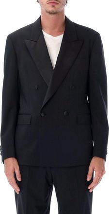 Lardini Double-Breasted Virgin Wool Suit for Formal Occasions