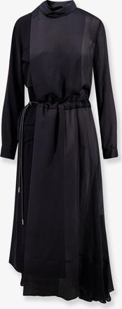 sacai Vestito con inserti in satin - SACAI - gender_Woman