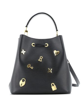 Louis Vuitton NeoNoe Handbag Love Lock Epi Leather bucket bag - Nero
