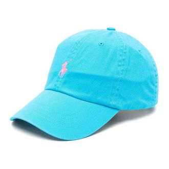 Polo Ralph Lauren Cotton Baseball Cap with Pony - female - Polo Ralph Lauren - Hats & Caps - Blue - ONE SIZE - Accessories