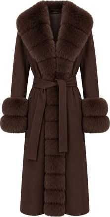 Loro Piana Abrigos - Coats - Mujer - Marr&oacute;n - M