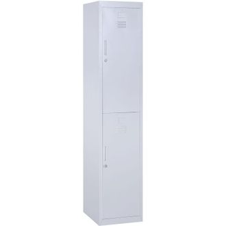 Vinsetto Vinsetto - 1.8m Locker Office Cabinet Storage Cold Rolled Steel w/ Storage Shelves
