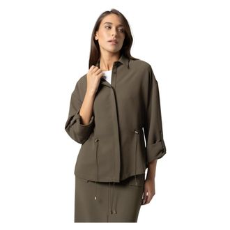 Kocca Jassen, Dames, Groen, XL, Leer, Jacket Annettex