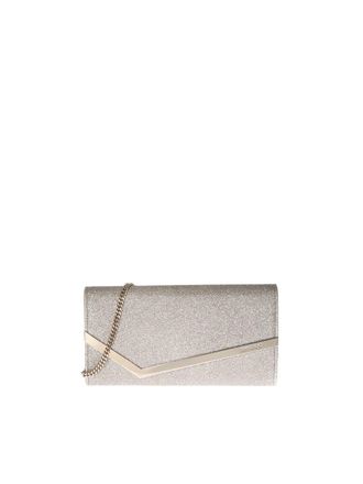 Jimmy Choo London Emmie platinum color shoulder bag