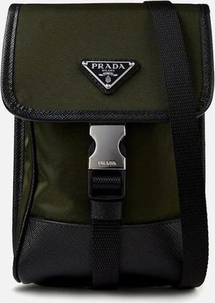 Prada Mens Prada Utility Cross Body Bag in Military Green