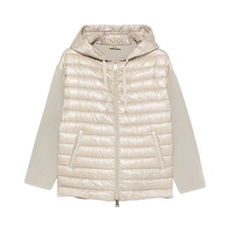 Herno Winter Jackets, female, Beige, Size: XL C/Maglia Coat