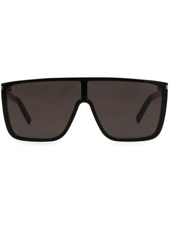 Saint Laurent Eyewear Occhiali da sole con montatura stile pilota SL364 - Nero