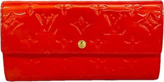 Louis Vuitton Rouge Grenadine Long Wallet (Bi-Fold) (Pre-Owned)