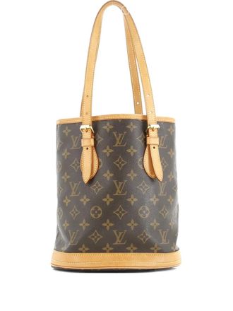 Louis Vuitton Petit Monogram Canvas bucket bag - Bruin