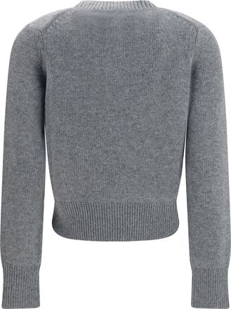 Burberry Wool and Cashmere Cardigan - Gray