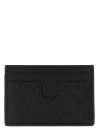 Tom Ford Calfskin Leather Card Case - Black