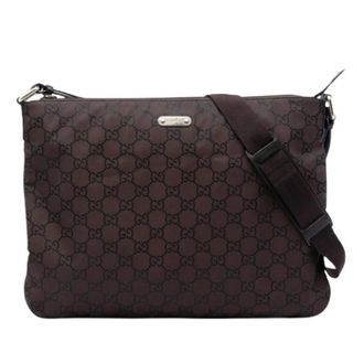 Gucci Pre-owned Cross Body Bags, female, Brown, Size: ONE SIZE Pre-owned Nylon Crossbody Bag