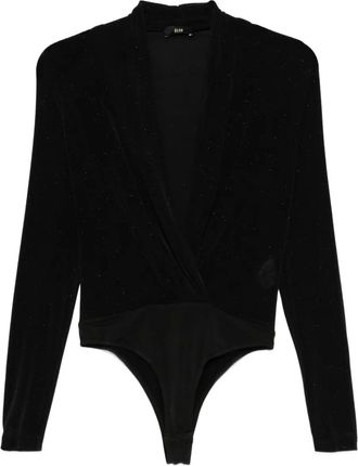 Eleh Body met wikkel-effect - Zwart