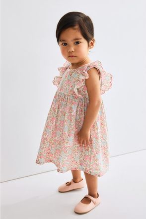 H&M Cotton Dress in Light Pink/floral at Nordstrom, Size 12M
