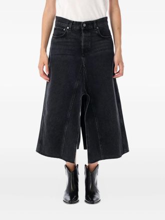 Haikure Gonna Midi Denim Asimmetrica-Donna