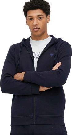Guess Aldwin Zip-Up Hoodie - Heren - Vesten met rits - Blauw - M - Hoodies & sweatvesten