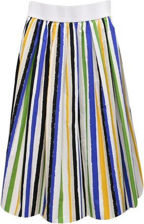 Dolce & Gabbana Striped Midi Skirt (Authentic Pre-Loved)
