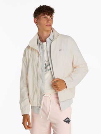 Tommy Jeans Bomberjacke TOMMY JEANS TJM ESSENTIAL JACKET EXT, Herren, Gr. XXL, weiss (ancient wei&szlig;), Web, Obermaterial: 100% Polyamid, normal kurz, elastischer Bu