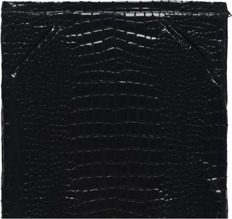 Tom Ford embossed crocodile-effect leather skirt - women - Goat Skin - 46 - Black