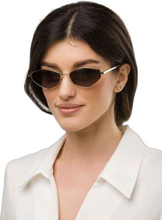 Furla Womens Sunglasses Rose Gold-Smoke Gradient Metal
