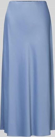 s.Oliver Black Label Ausgestellter Midi-Rock aus Viskose-Mix in Rauchblau, Gr&ouml;&szlig;e 34