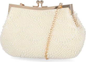 Jessica McClintock Gardenia Faux Pearl Clutch at Nordstrom Rack