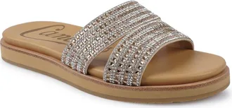 Candie's Slide Sandal in Light Gold at Nordstrom, Size 11