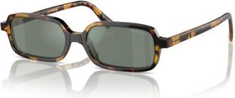 Miu Miu MU 11Zs Zonnebril - Dames - Zonnebrillen - Bruin - 51 MM - Accessoires