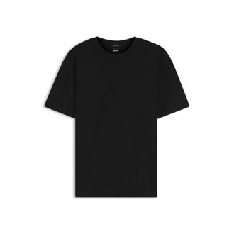 BOSS Geometric-jacquard T-shirt in cotton