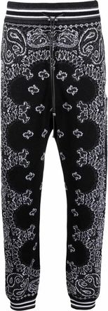 Amiri Bandana Reconstruct Sweatpants- Black
