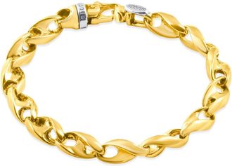 Pompeii3 Mens Link 14k Gold (45gram) or Platinum (73gram) 8mm Bracelet 8.5