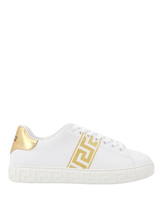 Versace Leather Sneakers Embroidered La Greca