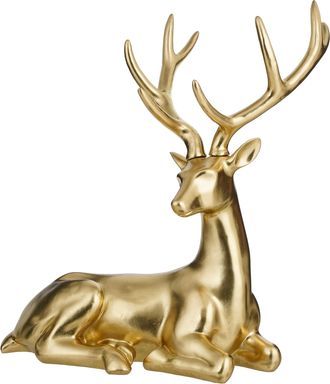 Schubiger M&ouml;bel Figur Hirsch, Liegend Gold B: 95 cm