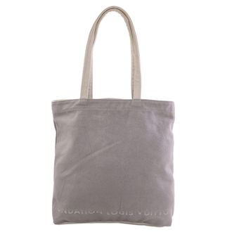 Louis Vuitton Gray Cotton Tote Bag (Pre-Owned)