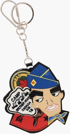 Dsquared2 Metal DEAN&DAN Keyring with Maxi Pendant size Unica