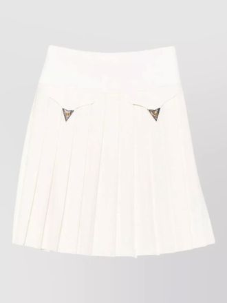 Versace pleated midi skirt