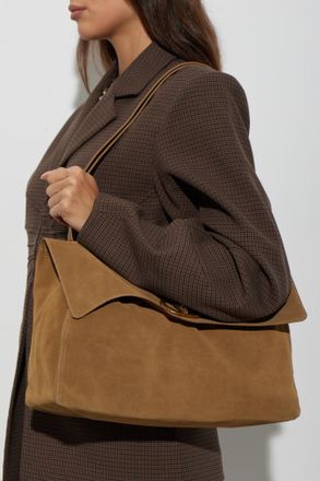 Kurt Geiger Chelsea Large Slouch Flap Bag, Womens, Brown
