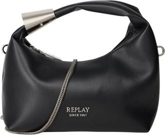 Replay Borsa Media Soft Synthetic - - Bags - Donna - Nero - ONE SIZE