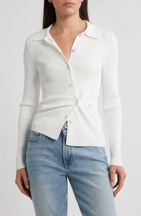 Pistola Denim Kealy Rib Cardigan in Ivory at Nordstrom Rack, Size X-Small