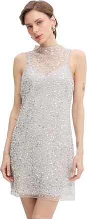 Patrizia Pepe Vestido Mini con Lentejuelas - Dresses - Mujer - Gris - S