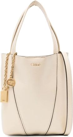 Chloé Borsa tote Spin piccola - Toni neutri