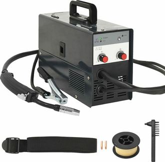 vidaXL Soldador Sin Gas De Alma Fundente Mig 120a Vidaxl