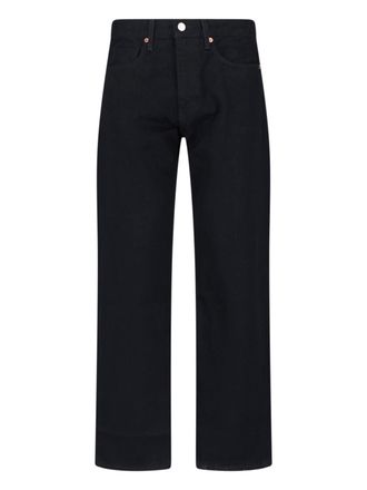 Levi's Black Anchor Cotton Straight-Leg Jeans