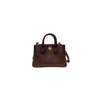Burberry Mini Bermondsey House Check - - Bags - Donna - Marrone - ONE SIZE