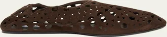 Alaia Neo Vienne Suede Slippers