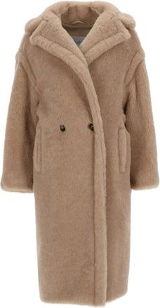 Max Mara Jassen, Dames, Bruin, S, Double-Breasted Coat