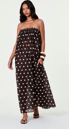 Nicholas Lindy Dress in Espresso/ivory Polka Dot at Nordstrom, Size X-Small