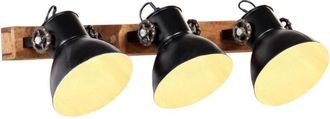 vidaXL Lampada da Parete in Stile Industriale Nera 65x25 cm E27 vidaXL